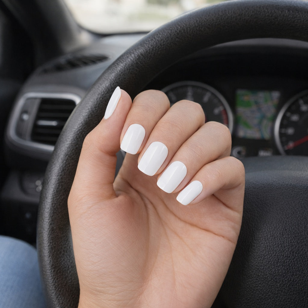 Láminas de Uñas en Gel Blanco