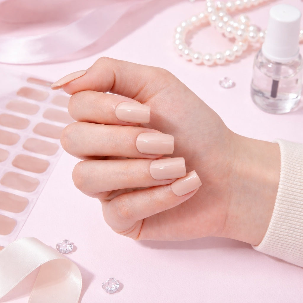 Láminas de Uñas en Gel Nude