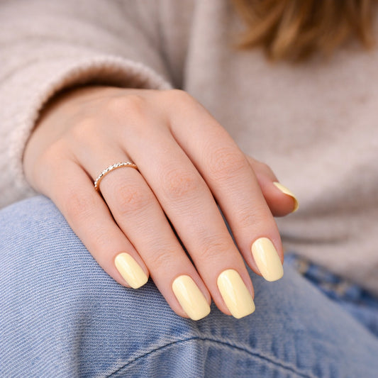 Kit Láminas en Gel Francés Negro + Amarillo Butter Glow + Aceite de cutícula