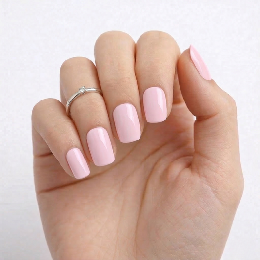Kit Láminas de Uñas en Gel Rosa + Francés Blanco