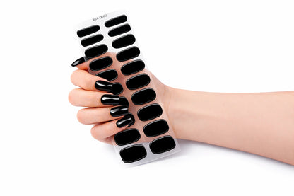 Láminas de Uñas en Gel Negro