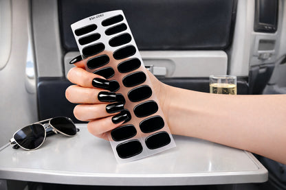 Láminas de Uñas en Gel Negro