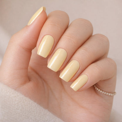 Láminas de Uñas en Gel Amarillo Butter Glow