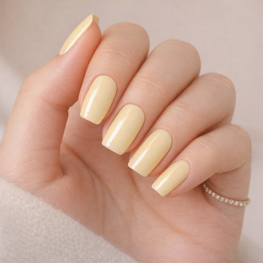 Láminas de Uñas en Gel Amarillo Butter Glow