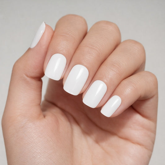 Láminas de Uñas en Gel Blanco