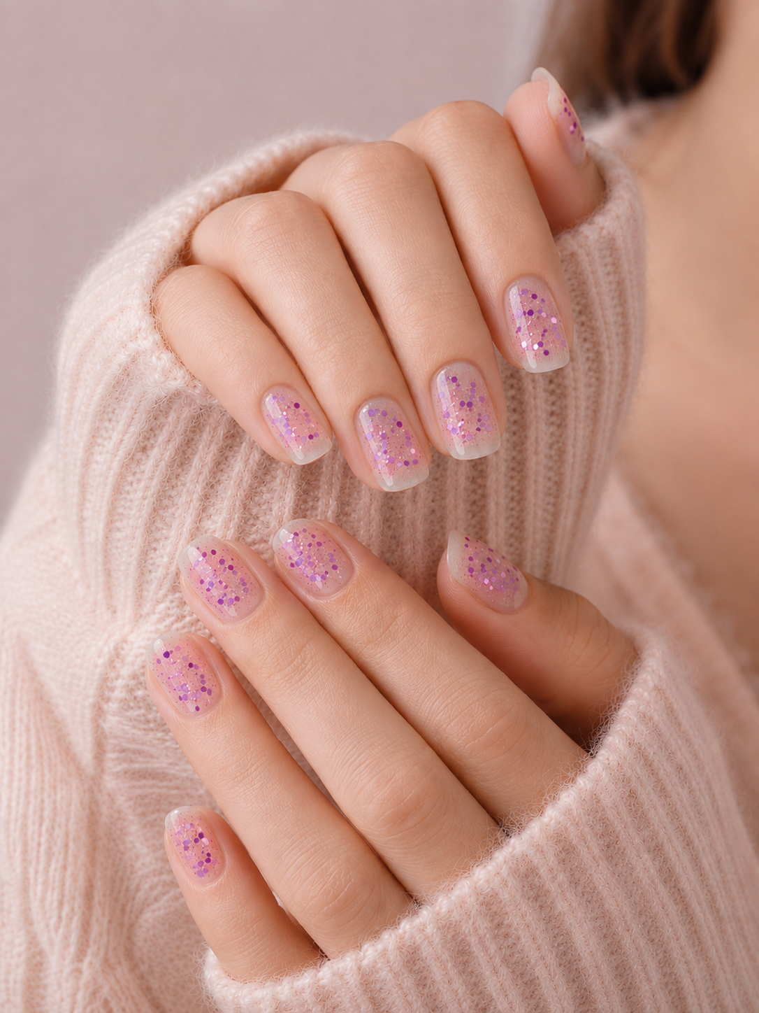 Láminas de Uñas en Gel Sparkle Pops Magenta