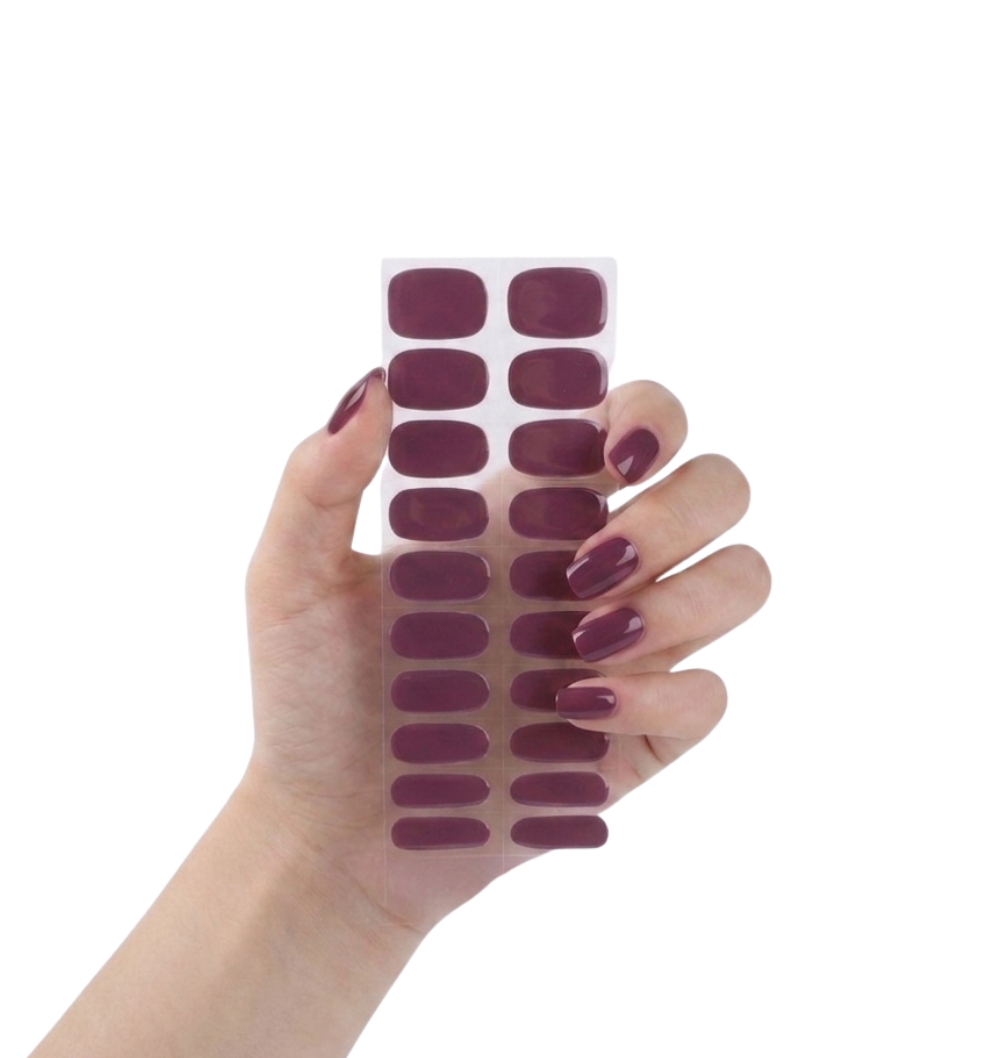 Láminas de Uñas en Gel Morado