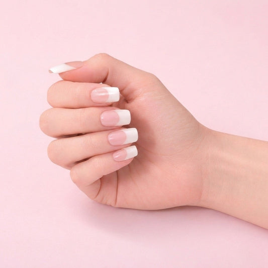 Láminas de Uñas en Gel Francés Blanco