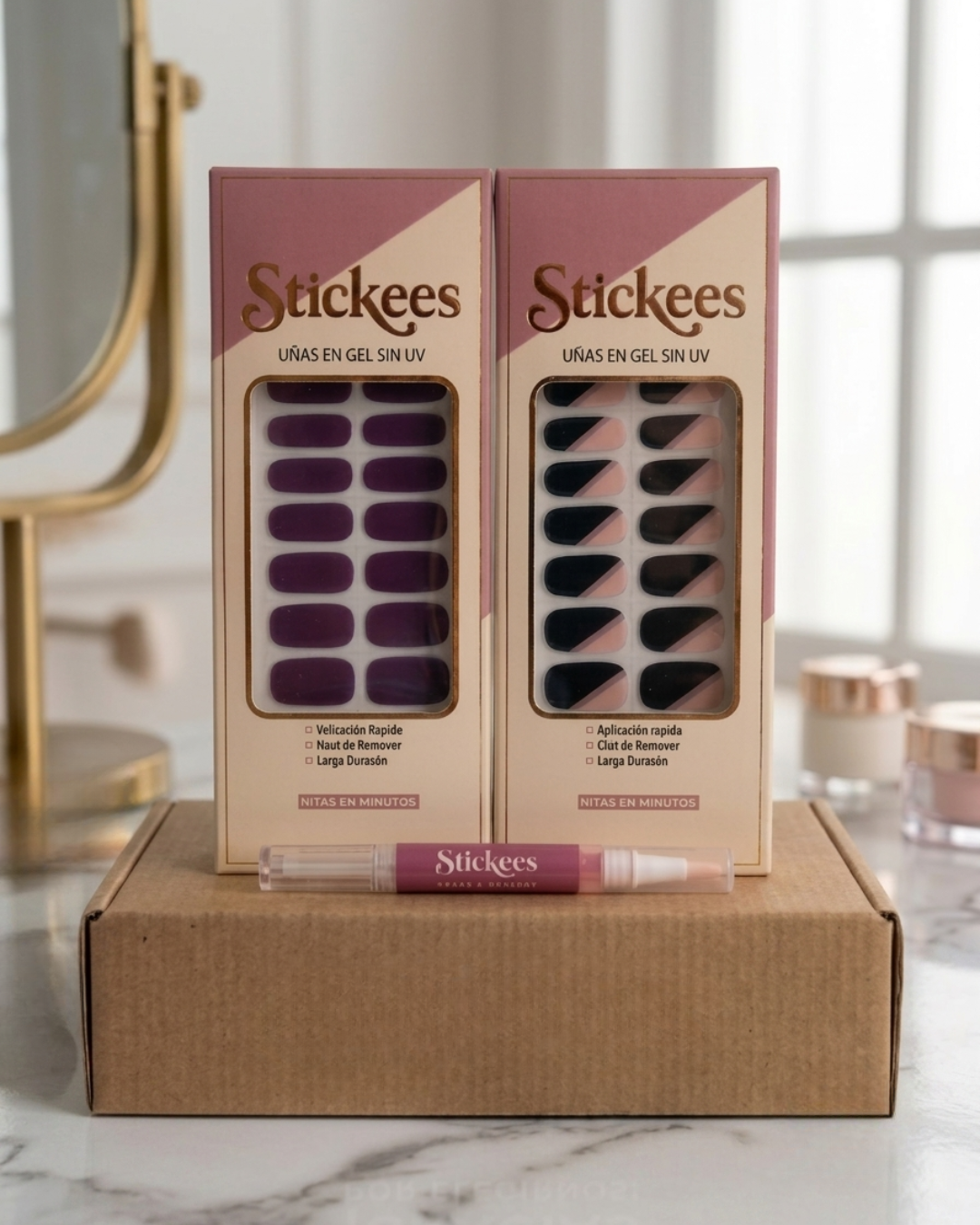 Kit Láminas en Gel Morado + Mora Degradé