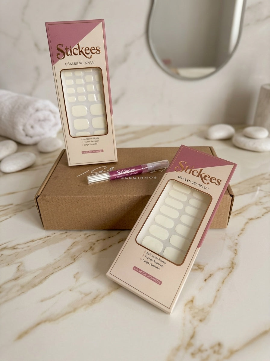 Kit Láminas en Gel Manos y Pies Blanco